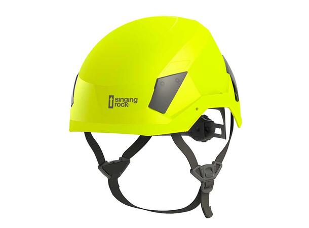 Singing Rock FLASH Industry fluo yellow Hjelm for arbeid i høyden. EN 397