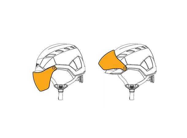 Singing Rock Cover blankt visir for Flash hjelmen 